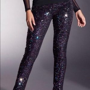 Boston Proper iridescent sequin jeans